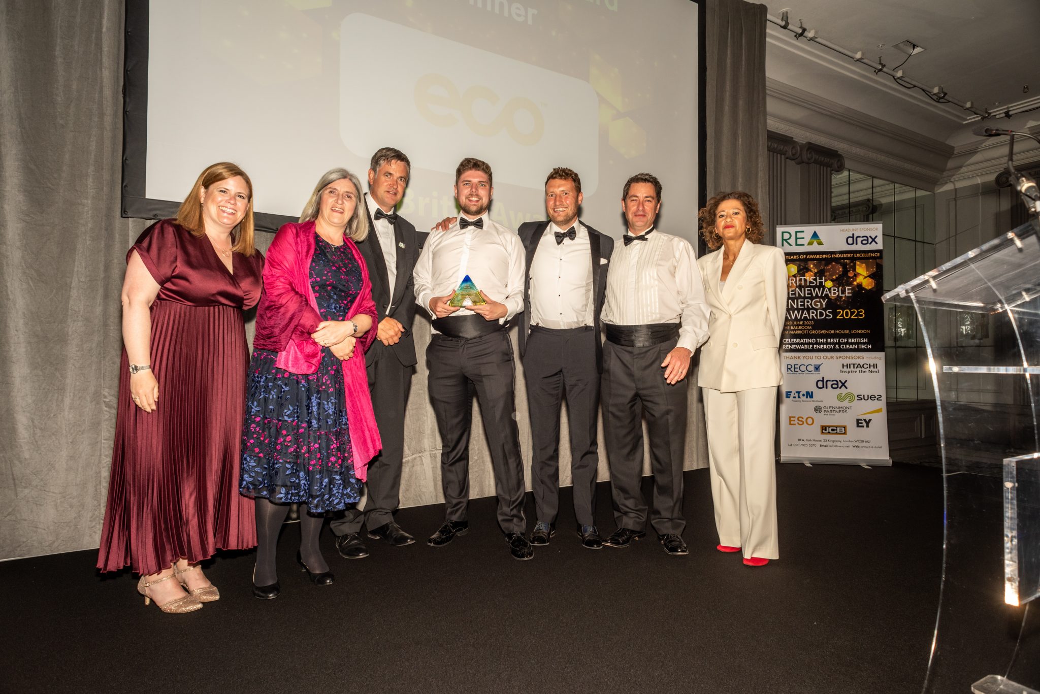 Winners On Receiving Their Awards At The British Renewable Energy ...